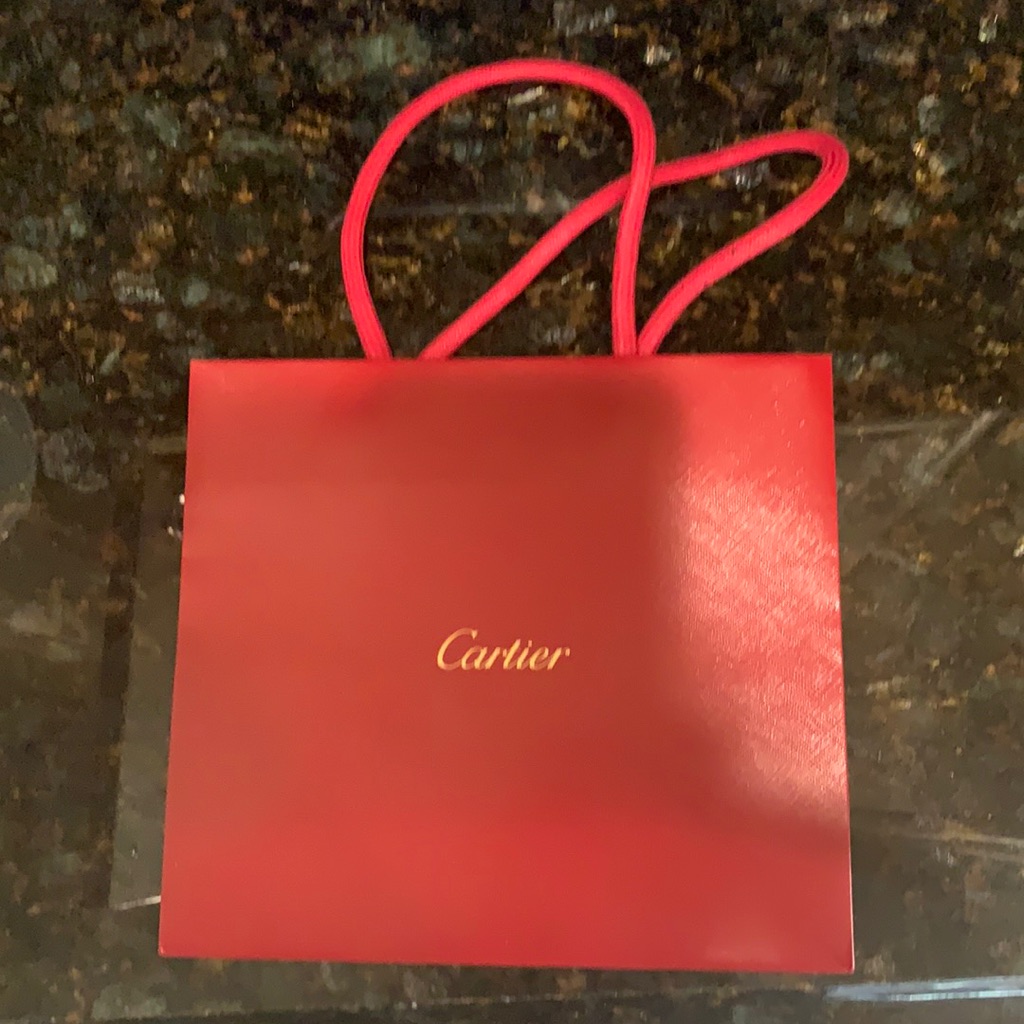 Cartier Shopping Bag Authentic New 11x10